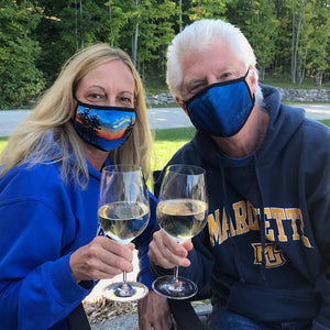 Escape and Make Waves X lightweight, moisture-wicking performance face masks, with internal pocket for additional PM2.5 filter, quick-drying, easy breathing at ridebackwards.com