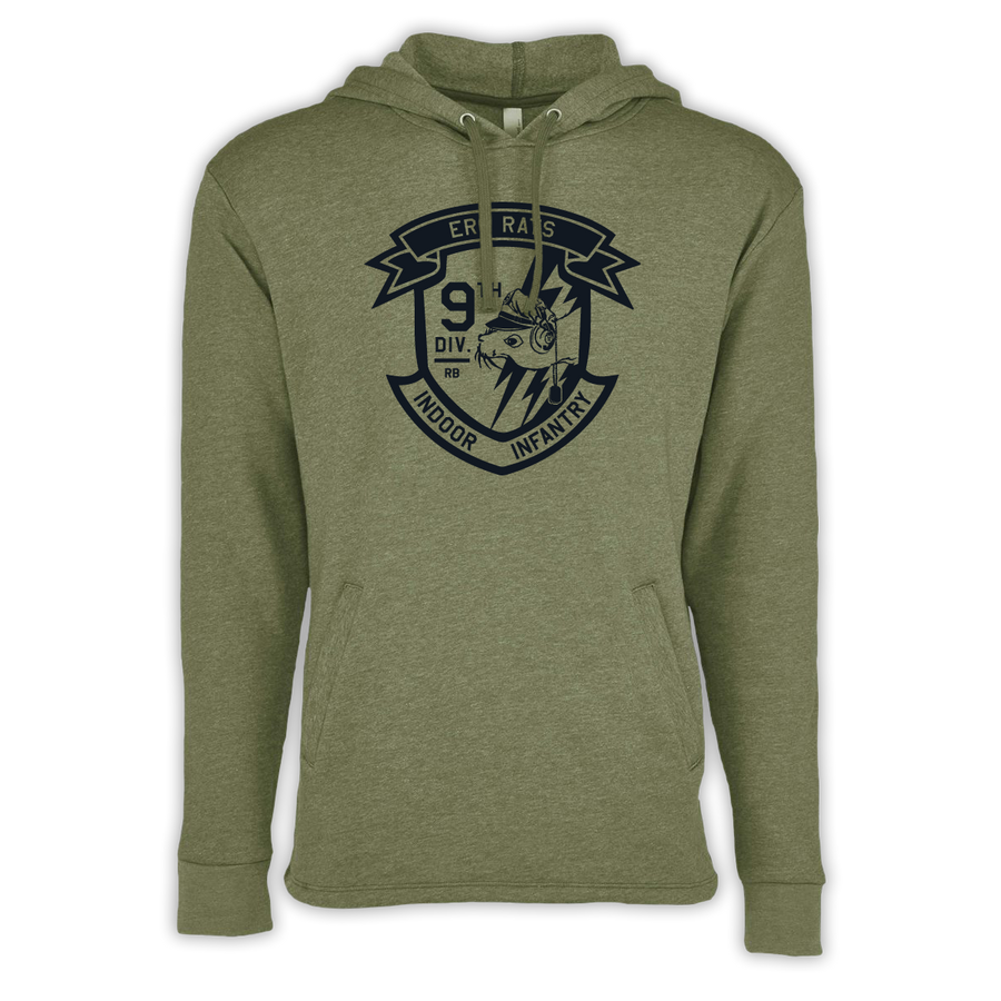 Erg Rats 22 Hoody. Premium midweight brushed-back fleece with welt pockets and open bottom hem at ridebackwards.com