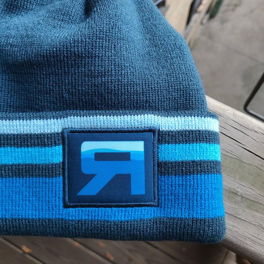 RB Flow Knit Beanie detail - ridebackwards.com