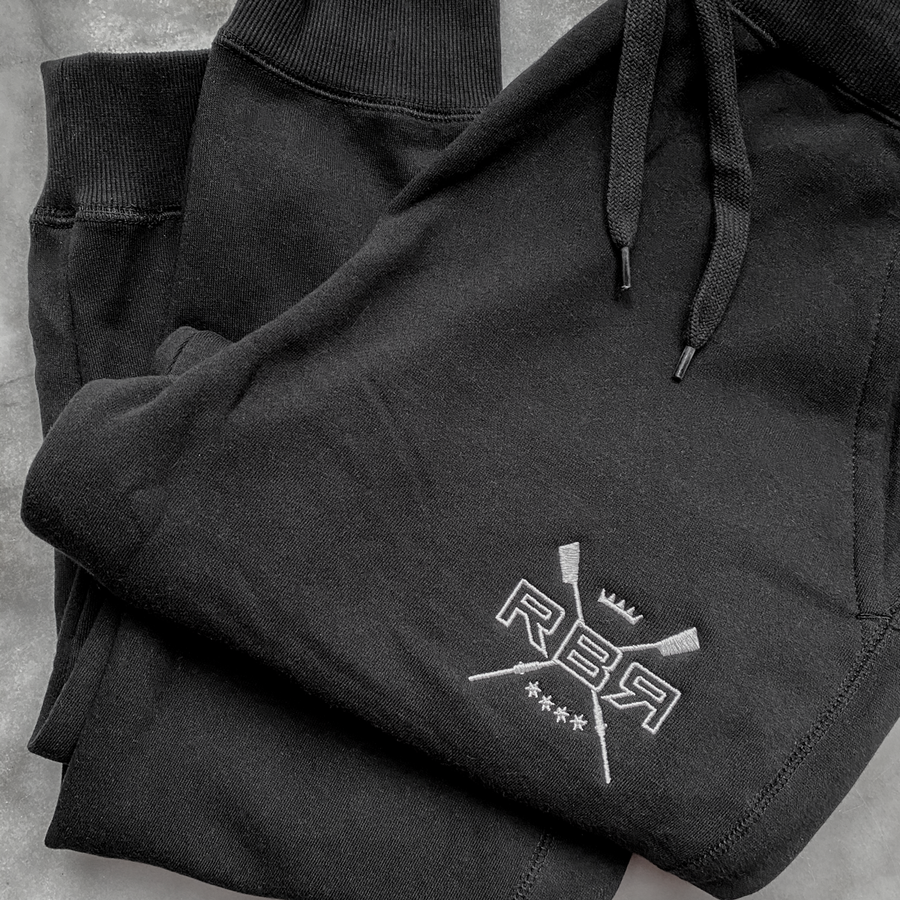 RB Vintage Joggers, 60-40 poly-cotton fleece, deep side slash and back pocket at ridebackwards.com
