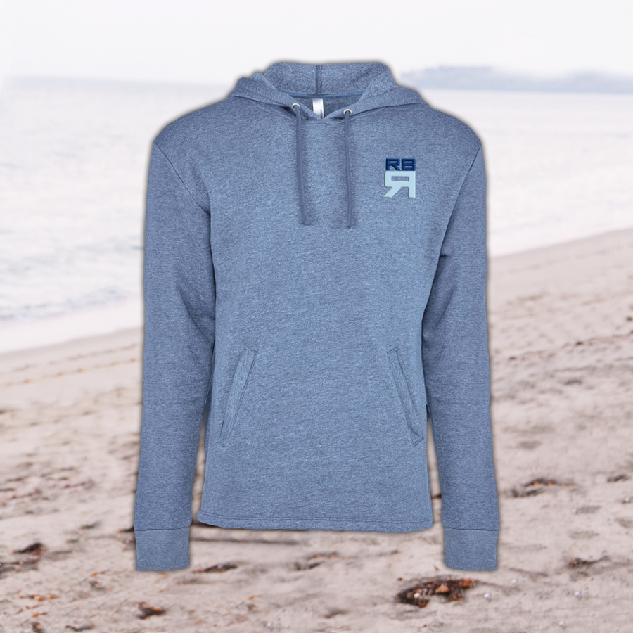 RB Mahalo brushed back fleece hoody with open bottom hem at ridebackwards.com