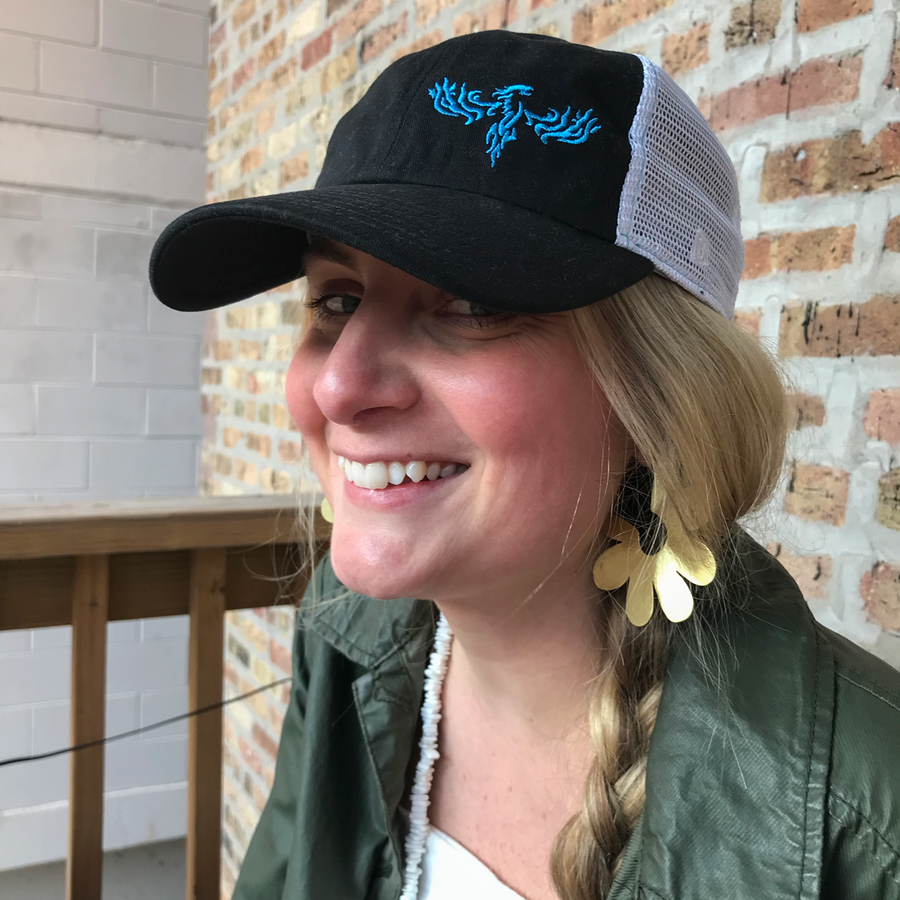Jack's Phoenix Trucker in blue - ridebackwards.com
