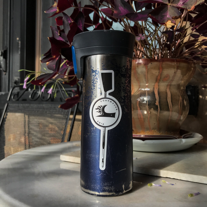 RBR Oar Decal artwork on coffee mug
