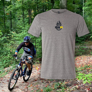 RB Rides22 Cycling Tee - Ultralight unisex triblend. Quick-dry and moisture-wicking at ridebackwards.com