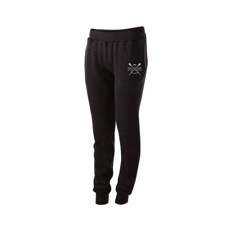 RB womesn's cut Vintage Joggers, 60-40 poly-cotton fleece, side slash and back pocket at ridebackwards.com