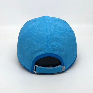 Liquid Elite Cap - rowing and sculling lightweight and moisture-wicking performance race cap, back view, with adjustable velcro back - ridebackwards.com