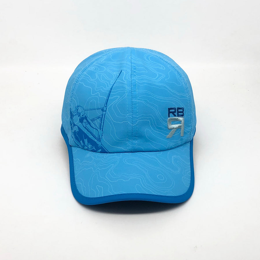Liquid Elite Cap - rowing and sculling lightweight and moisture-wicking performance race cap with adjustable velcro back - ridebackwards.com