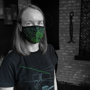 Signal Path Performance Mask on audio engineer at ridebackwards.com. Lightweight, moisture-wicking and quick-drying. Internal pocket for additional PM2.5 filter.