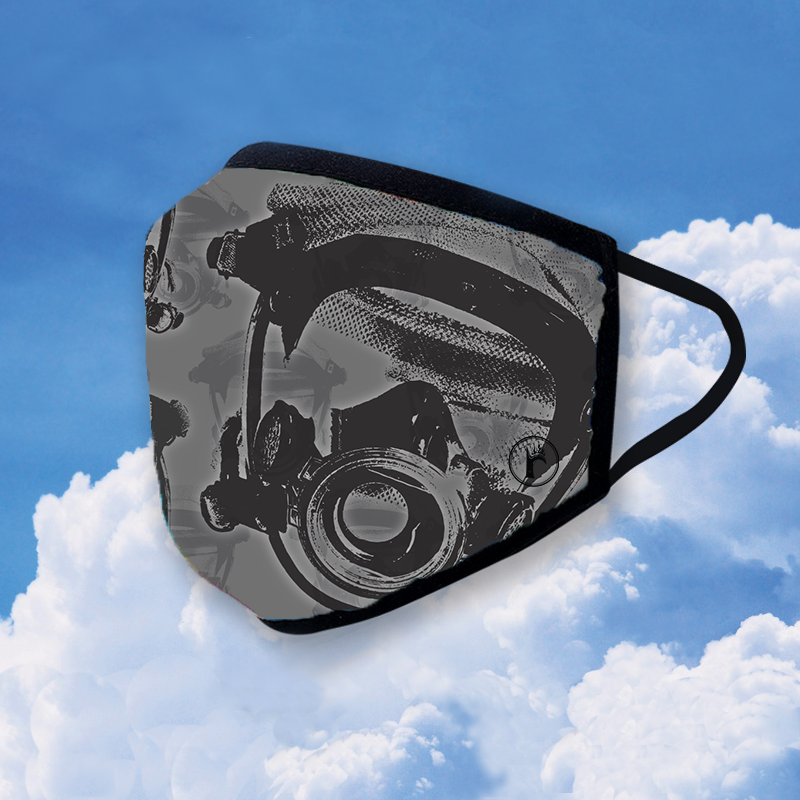 SmokeEater performance face mask, lightweight and moisture wicking, quick-drying and breathable at ridebackwards.com