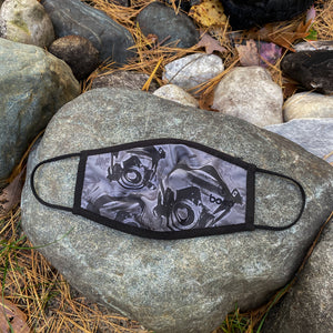 SmokeEater performance face mask, lightweight and moisture wicking, quick-drying and breathable at ridebackwards.com