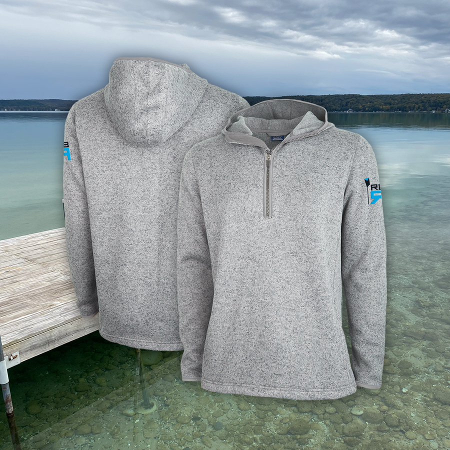 RB Sweet Fleece - polyester sweater fleece with hood, pockets and open hem. ridebackwards.com